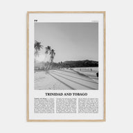 Trinidad and Tobago Travel B&W No 1 Poster