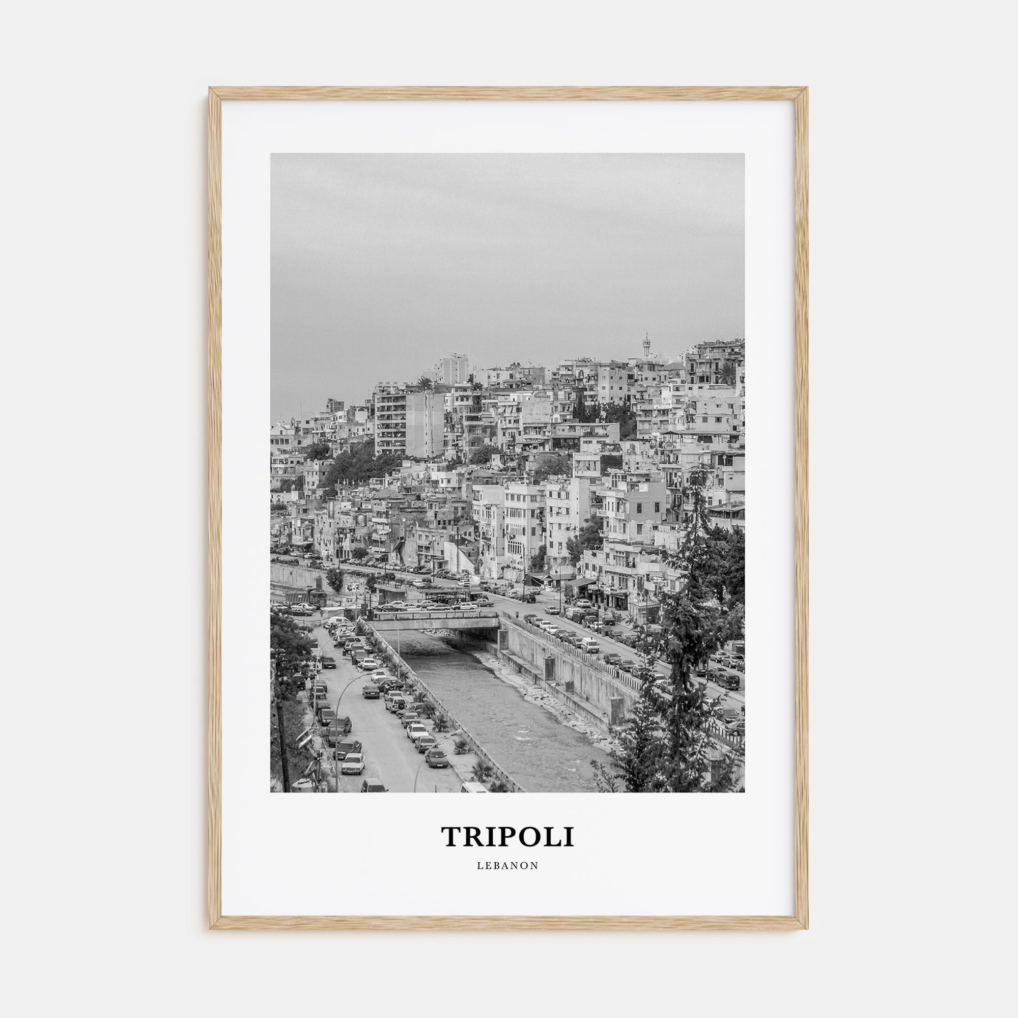 Tripoli, Lebanon Portrait B&W No 1 Poster