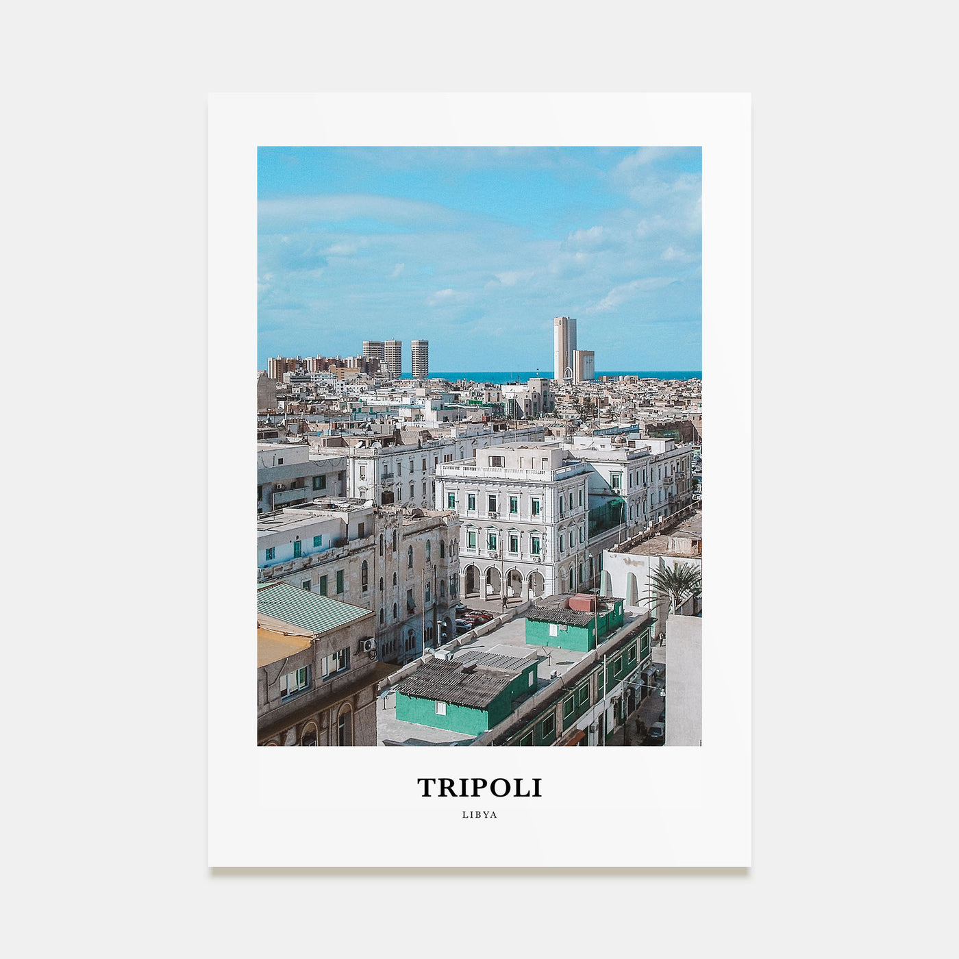 Tripoli, Libya Portrait Color Poster