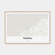 Tropea Map Landscape Poster