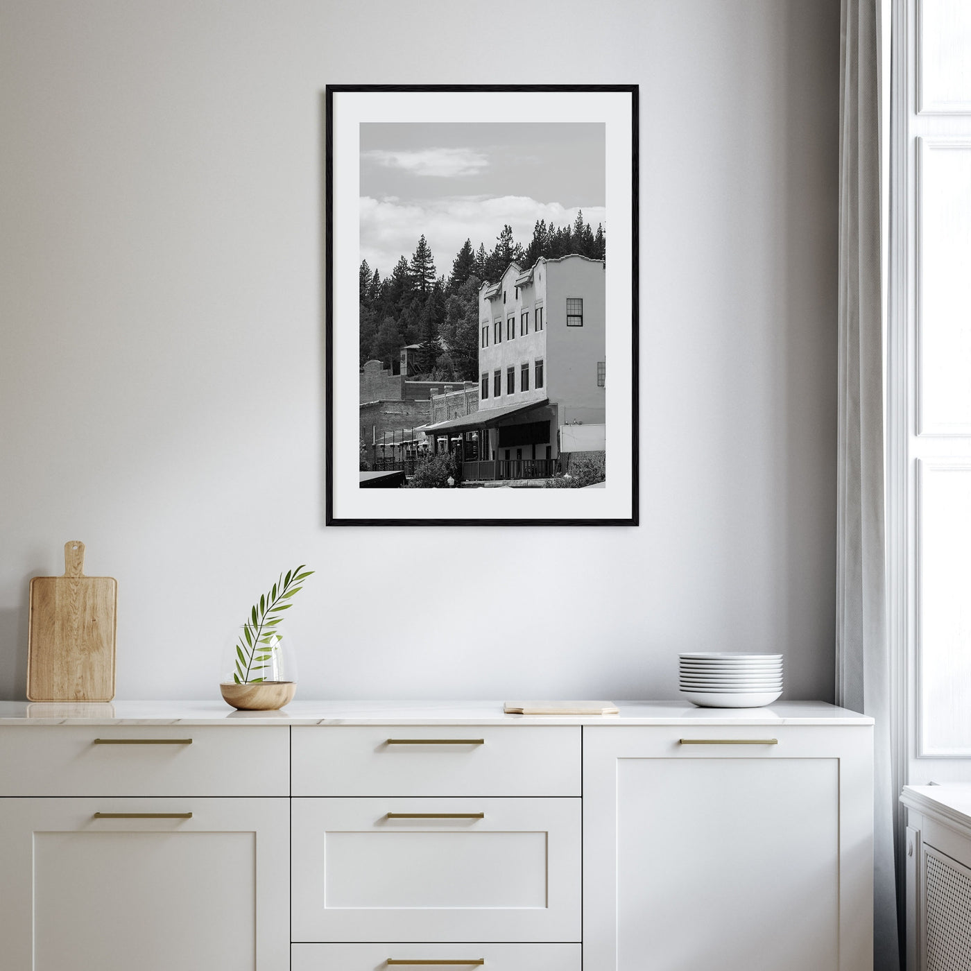 Truckee Photo B&W Poster