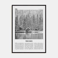 Truckee Travel B&W Poster