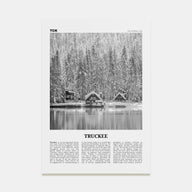 Truckee Travel B&W Poster