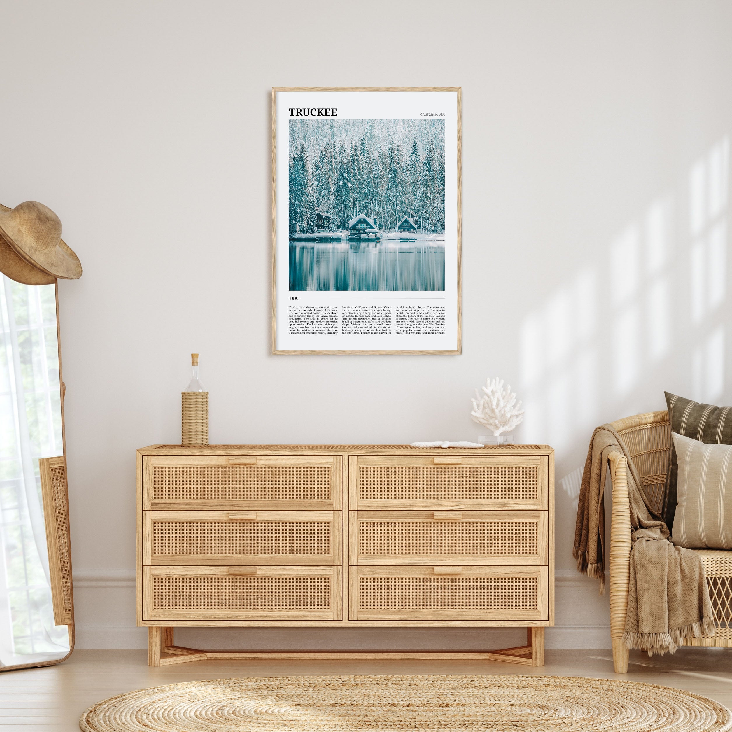 Truckee Travel Color Poster