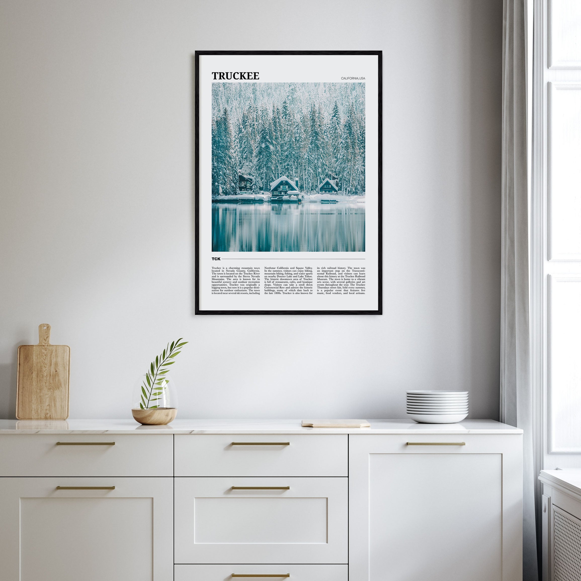 Truckee Travel Color Poster
