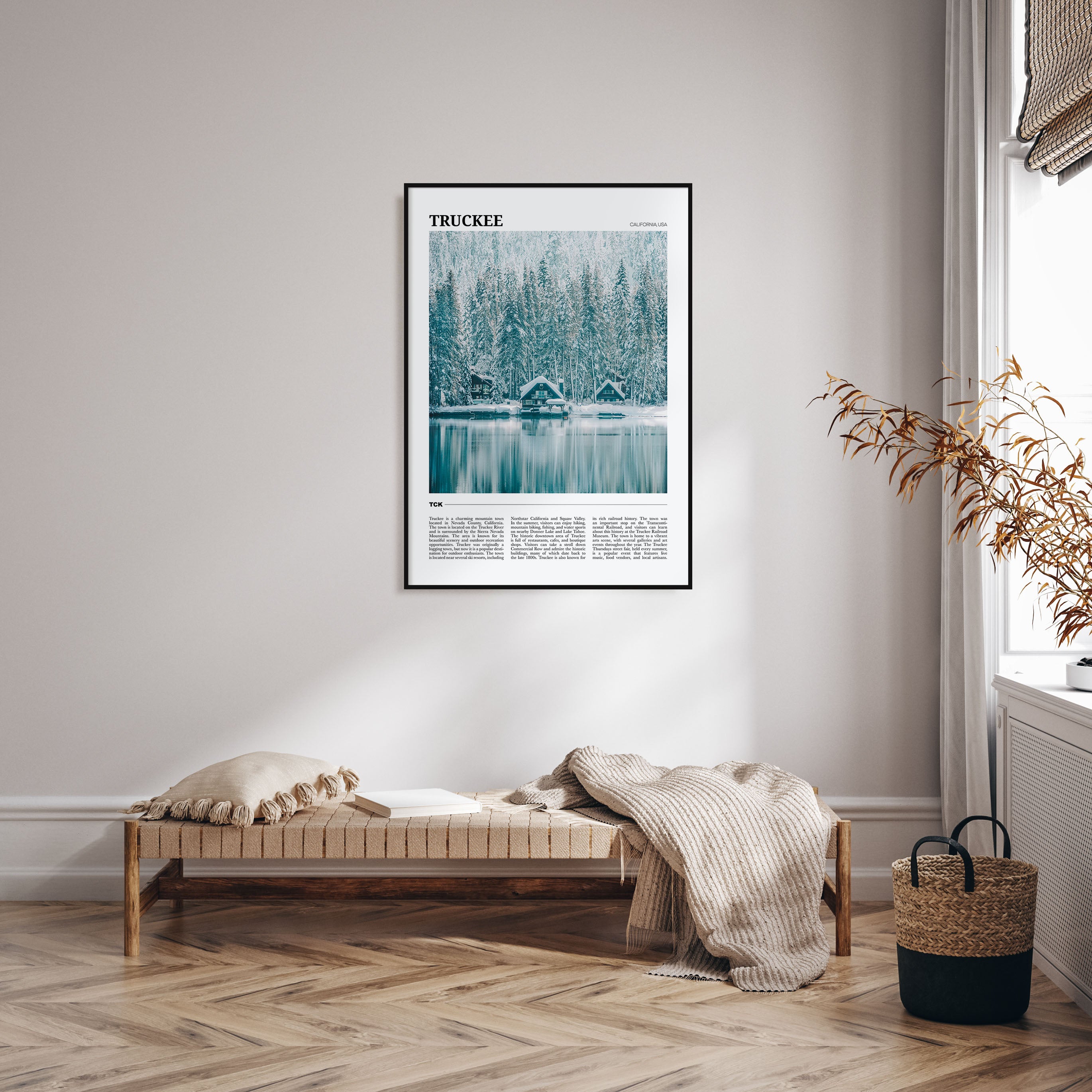 Truckee Travel Color Poster