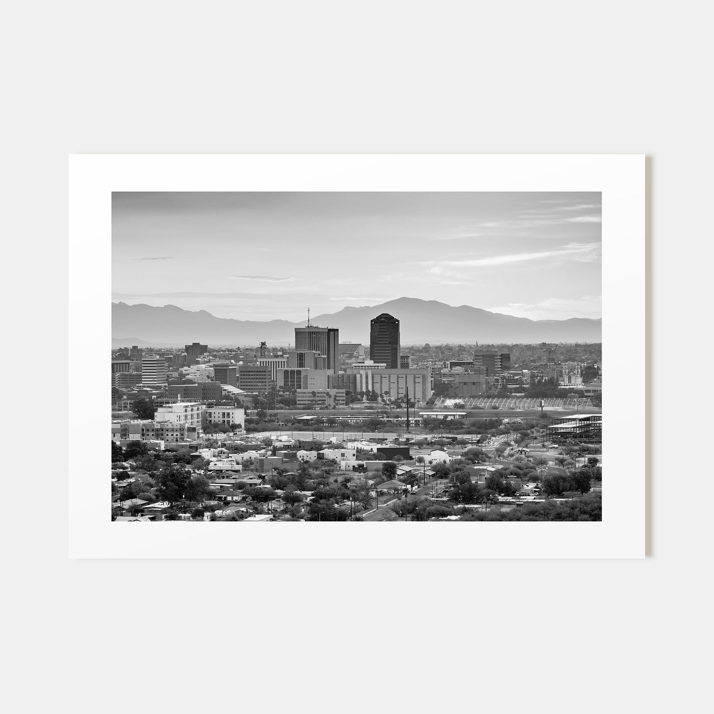 Tucson Landscape B&W Poster