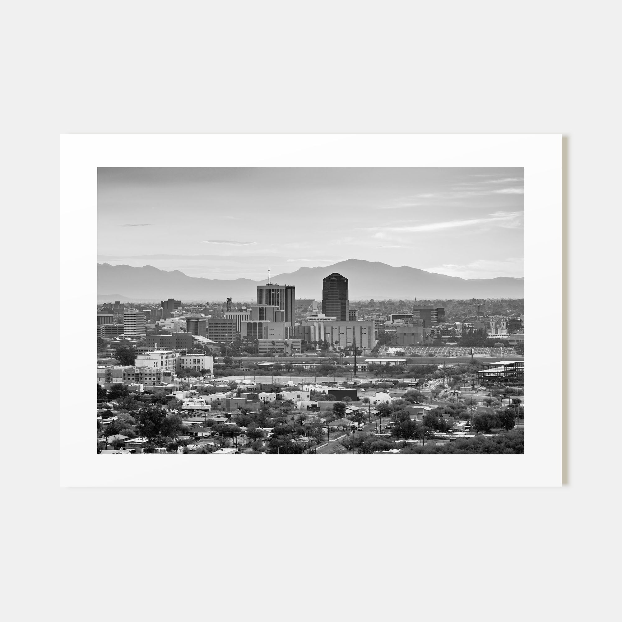 Tucson Landscape B&W Poster