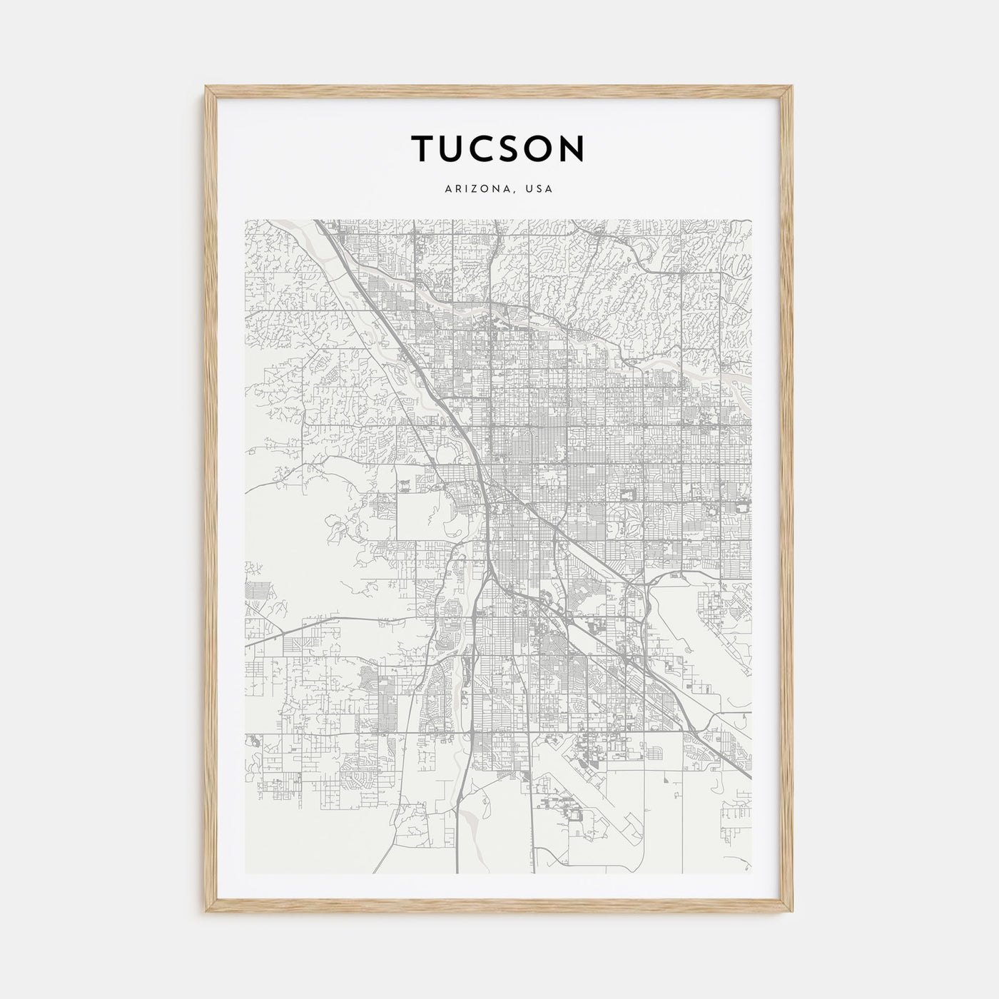 Tucson Map Portrait Poster