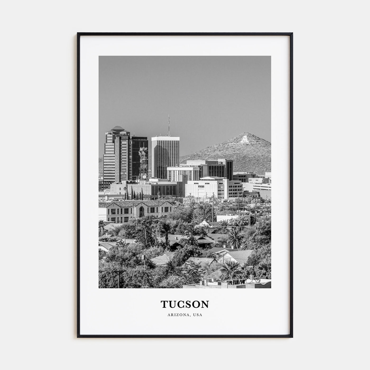 Tucson Portrait B&W No 2 Poster