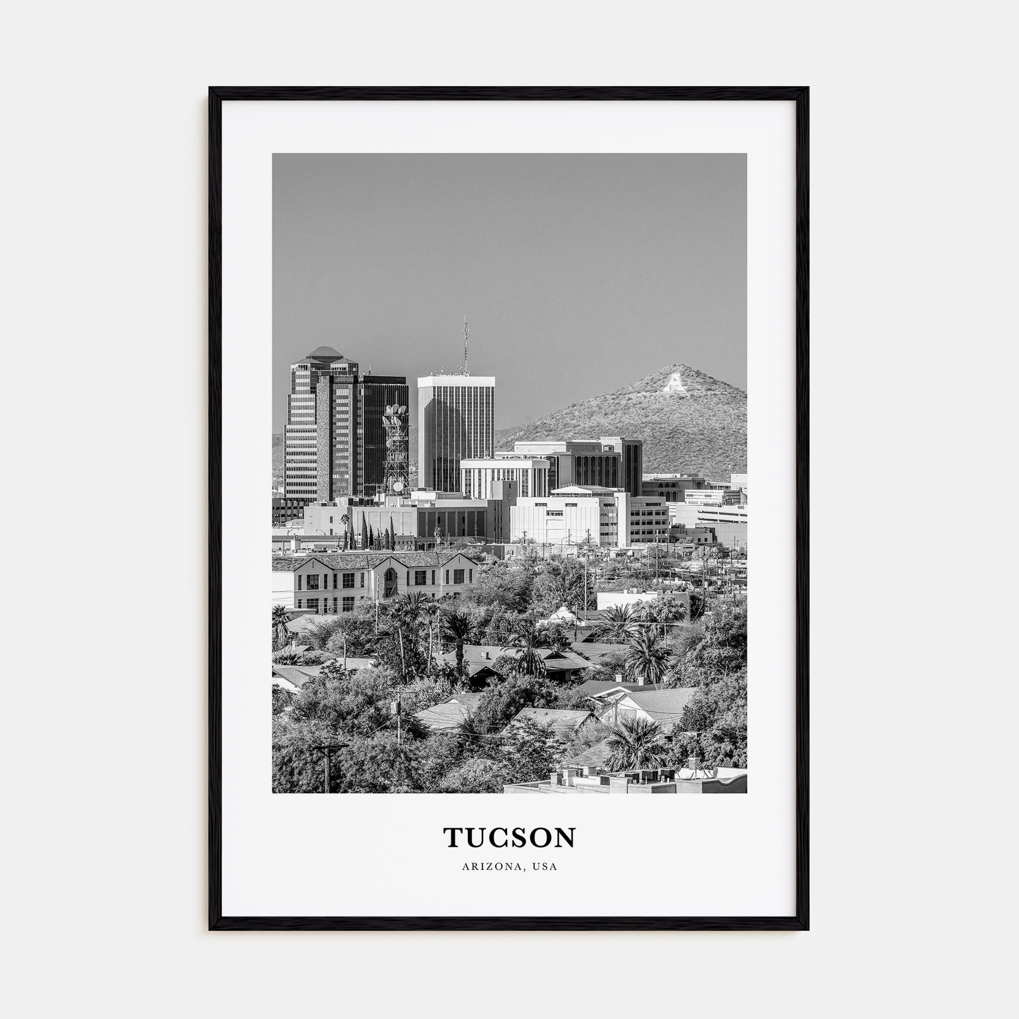 Tucson Portrait B&W No 2 Poster