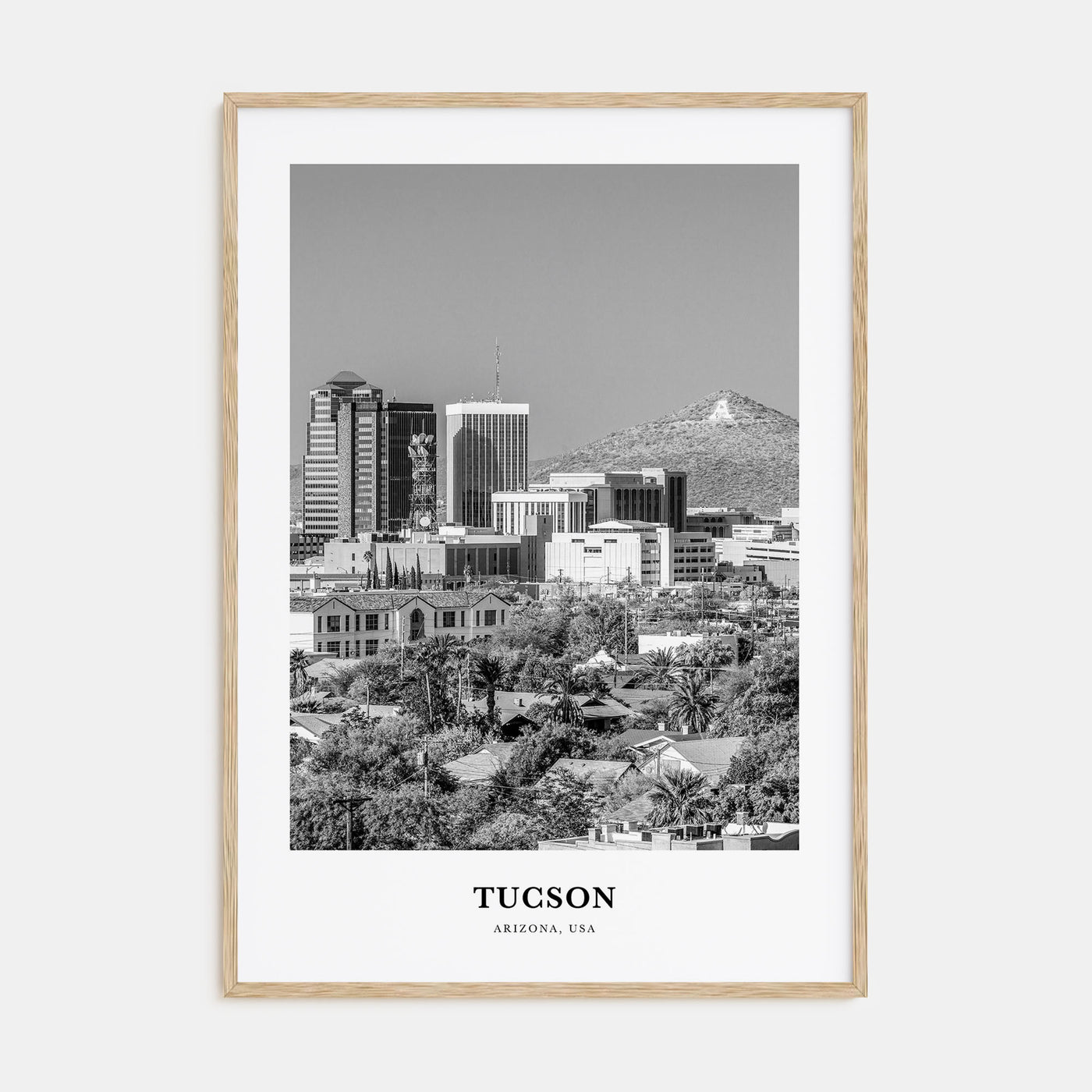 Tucson Portrait B&W No 2 Poster