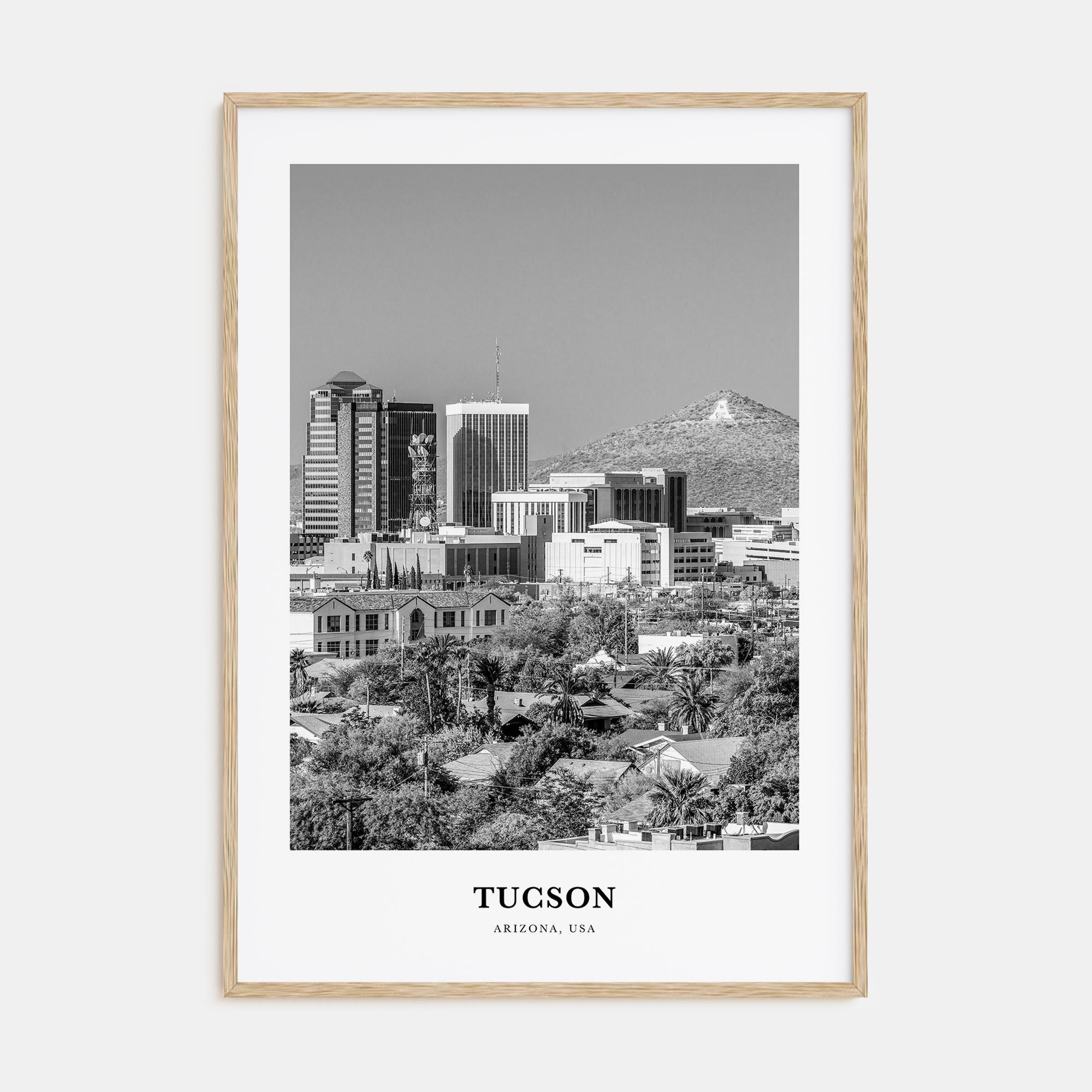 Tucson Portrait B&W No 2 Poster