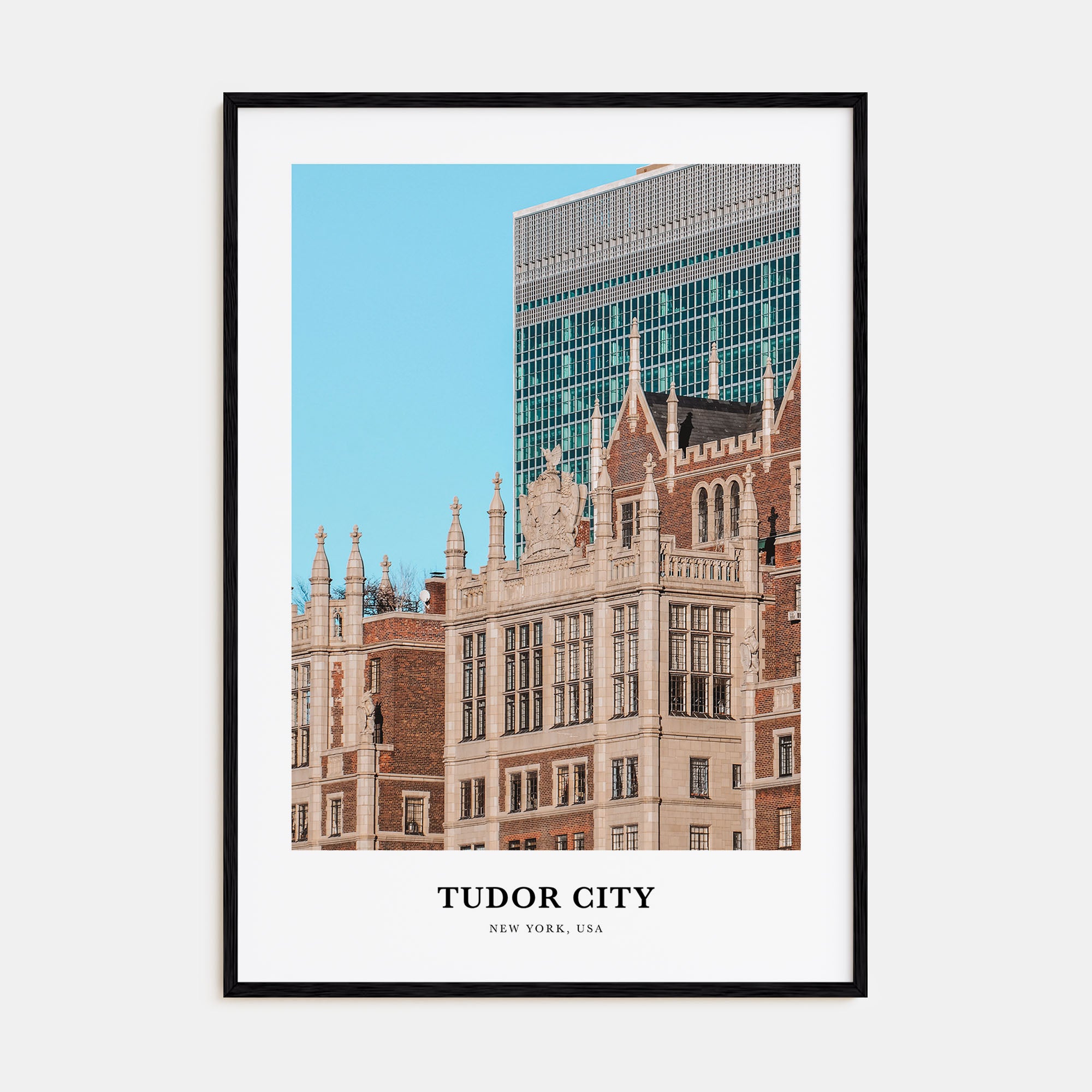Tudor City Portrait Color Poster