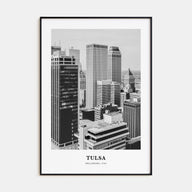 Tulsa Portrait B&W Poster