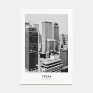 Tulsa Portrait B&W Poster