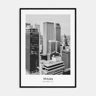 Tulsa Portrait B&W Poster