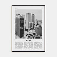Tulsa Travel B&W Poster