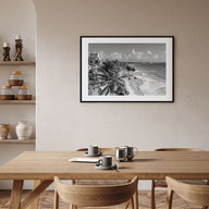 Tulum Landscape B&W Poster