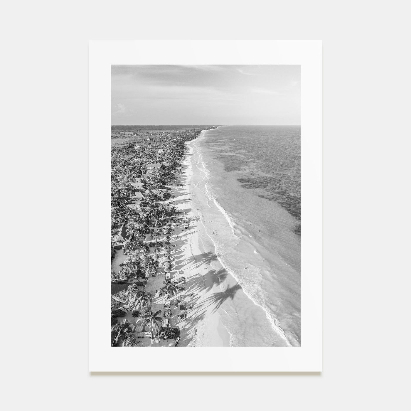 Tulum Photo B&W Poster