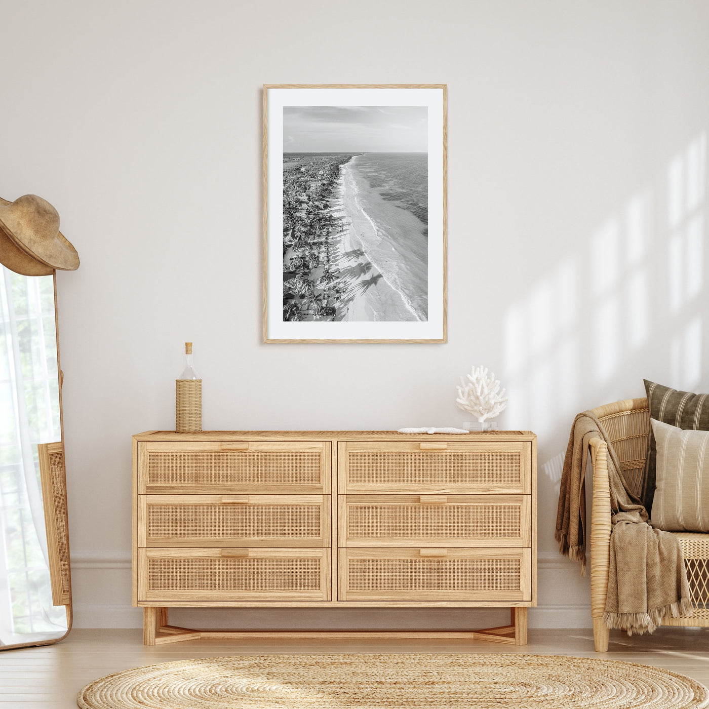 Tulum Photo B&W Poster