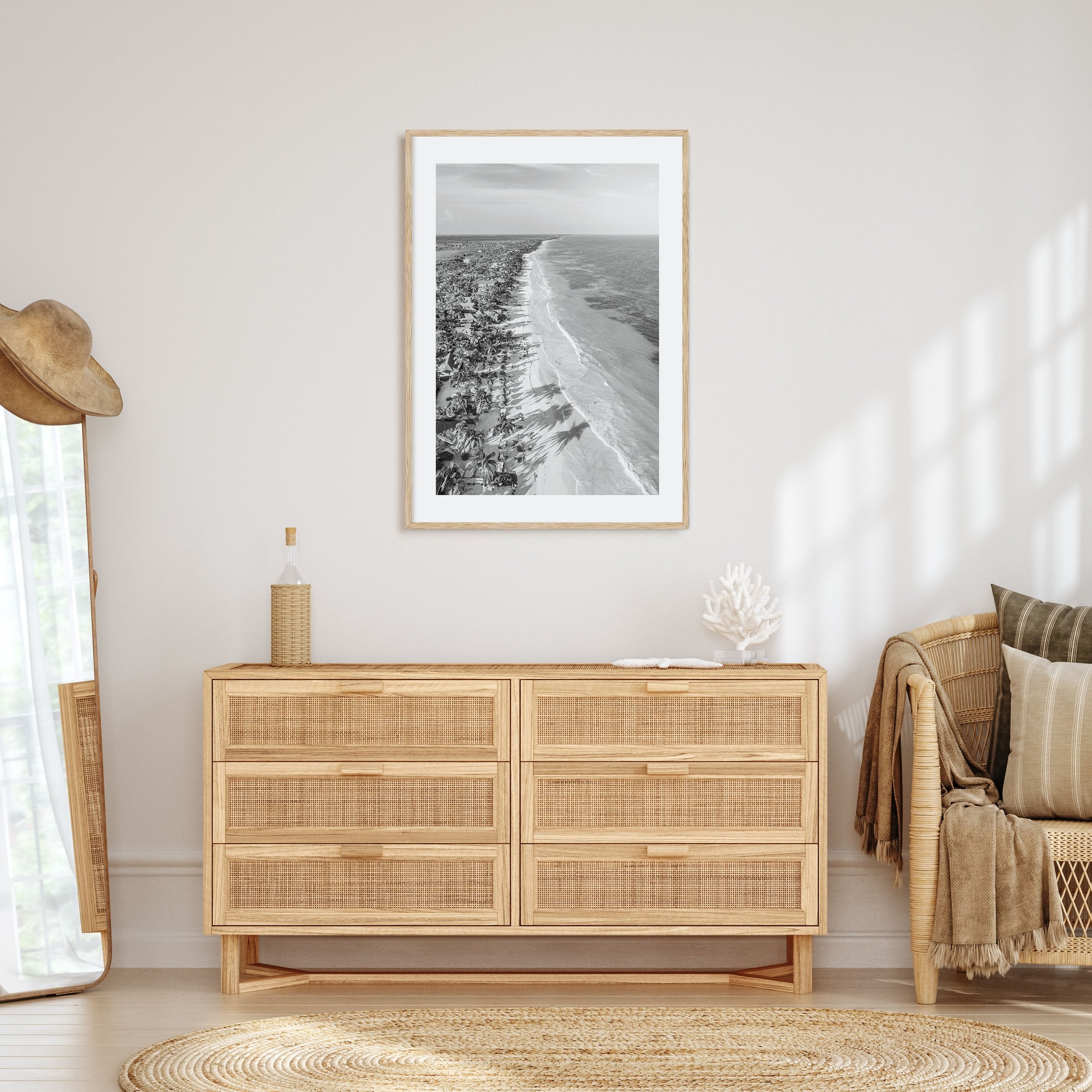Tulum Photo B&W Poster