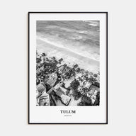 Tulum Portrait B&W No 2 Poster