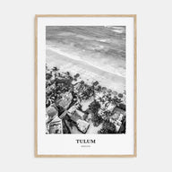 Tulum Portrait B&W No 2 Poster