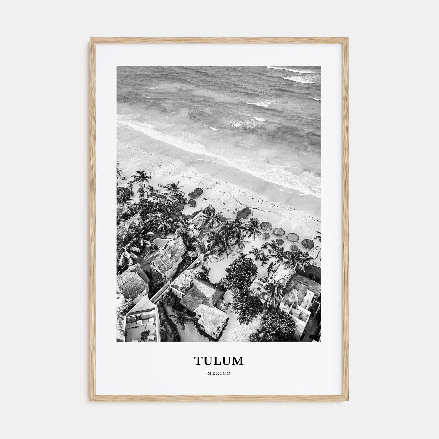 Tulum Portrait B&W No 2 Poster
