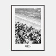 Tulum Portrait B&W No 2 Poster