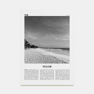 Tulum Travel B&W No 1 Poster