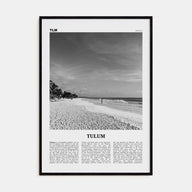 Tulum Travel B&W No 1 Poster
