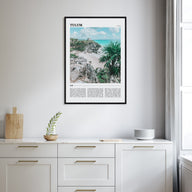 Tulum Travel Color Poster