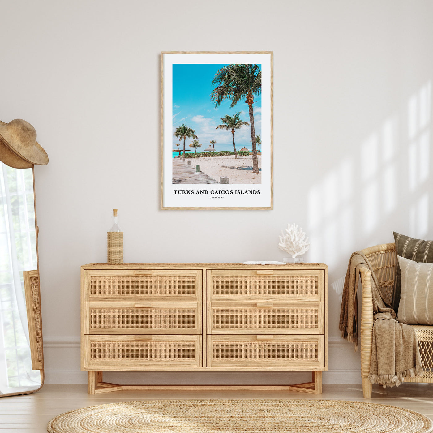 Turks and Caicos Islands Portrait Color Poster
