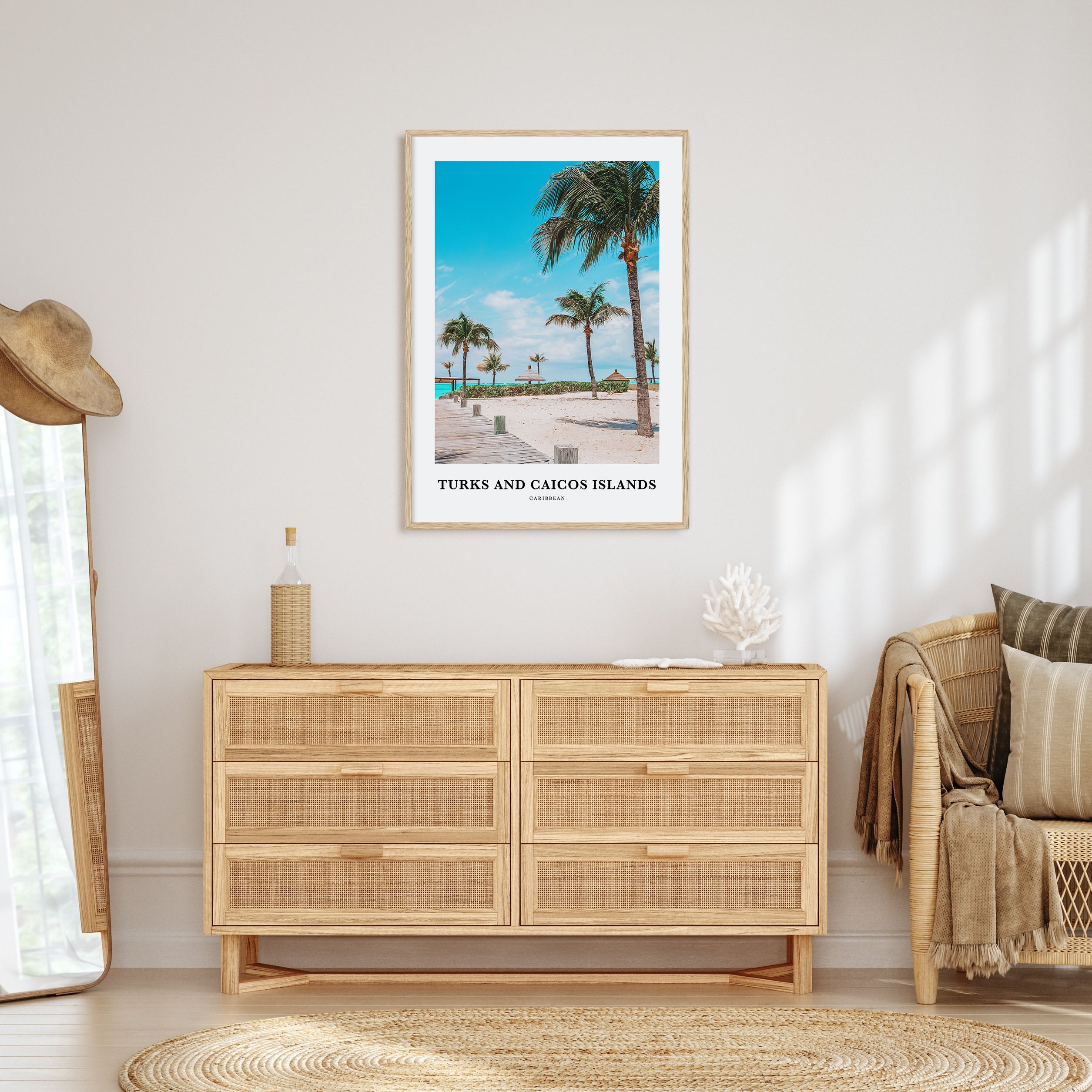 Turks and Caicos Islands Portrait Color Poster