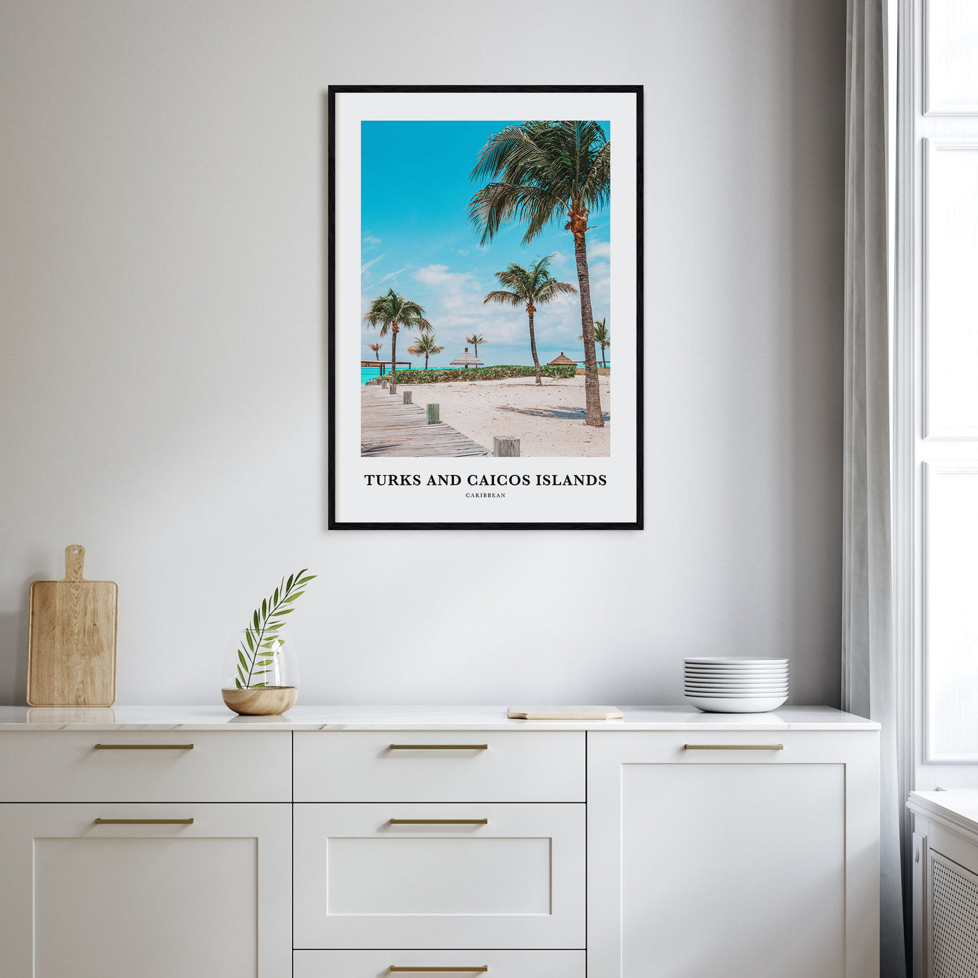 Turks and Caicos Islands Portrait Color Poster