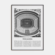 Tuscaloosa Travel B&W No 1 Poster