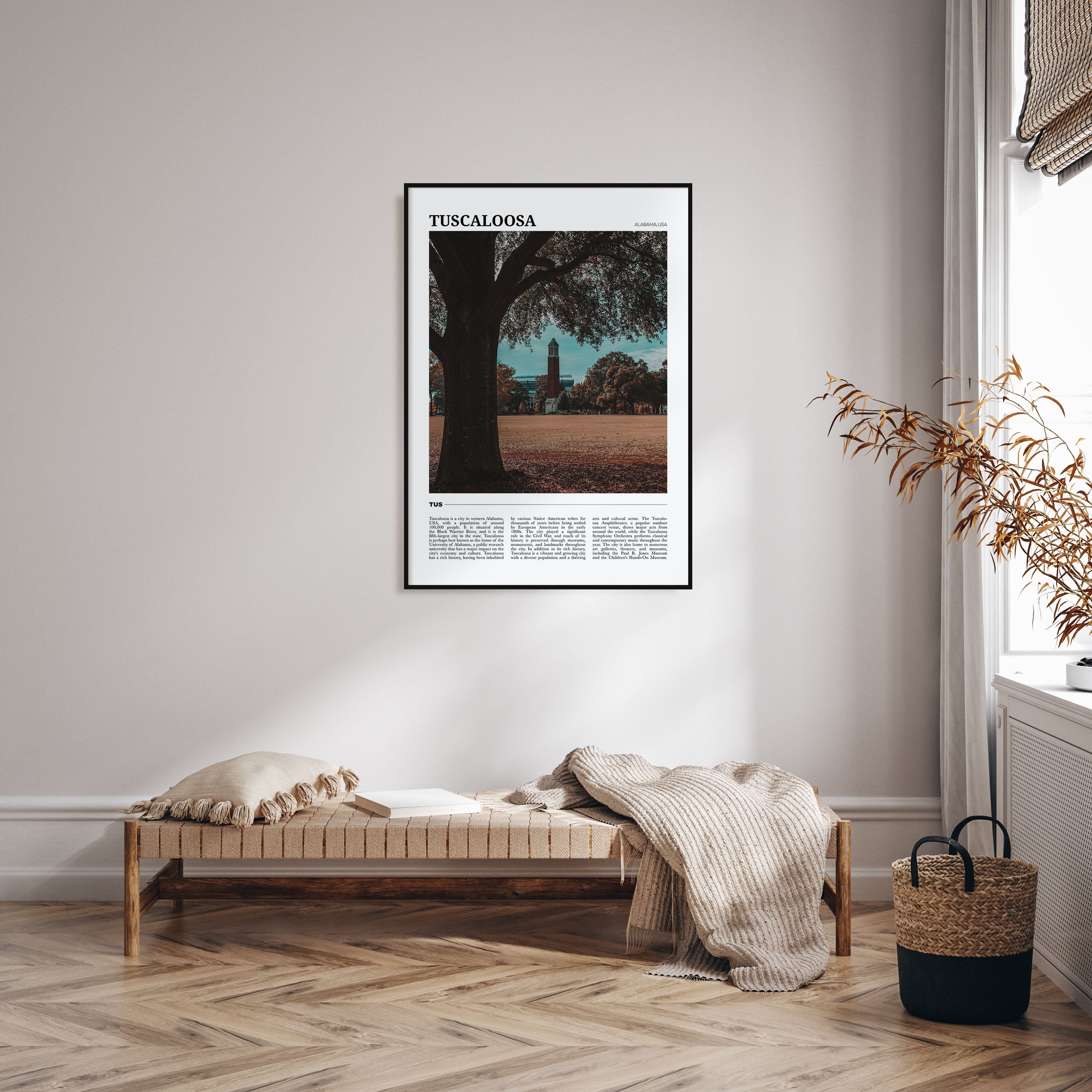 Tuscaloosa Travel Color Poster