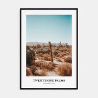 Twentynine Palms Portrait Color Poster