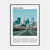 Twin Cities Travel Color Poster