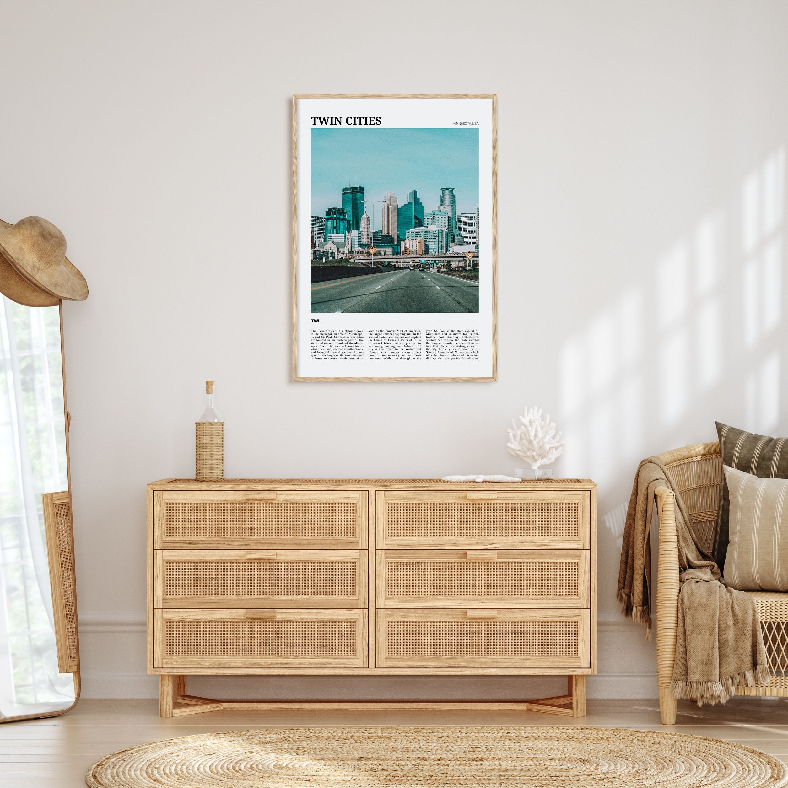 Twin Cities Travel Color Poster