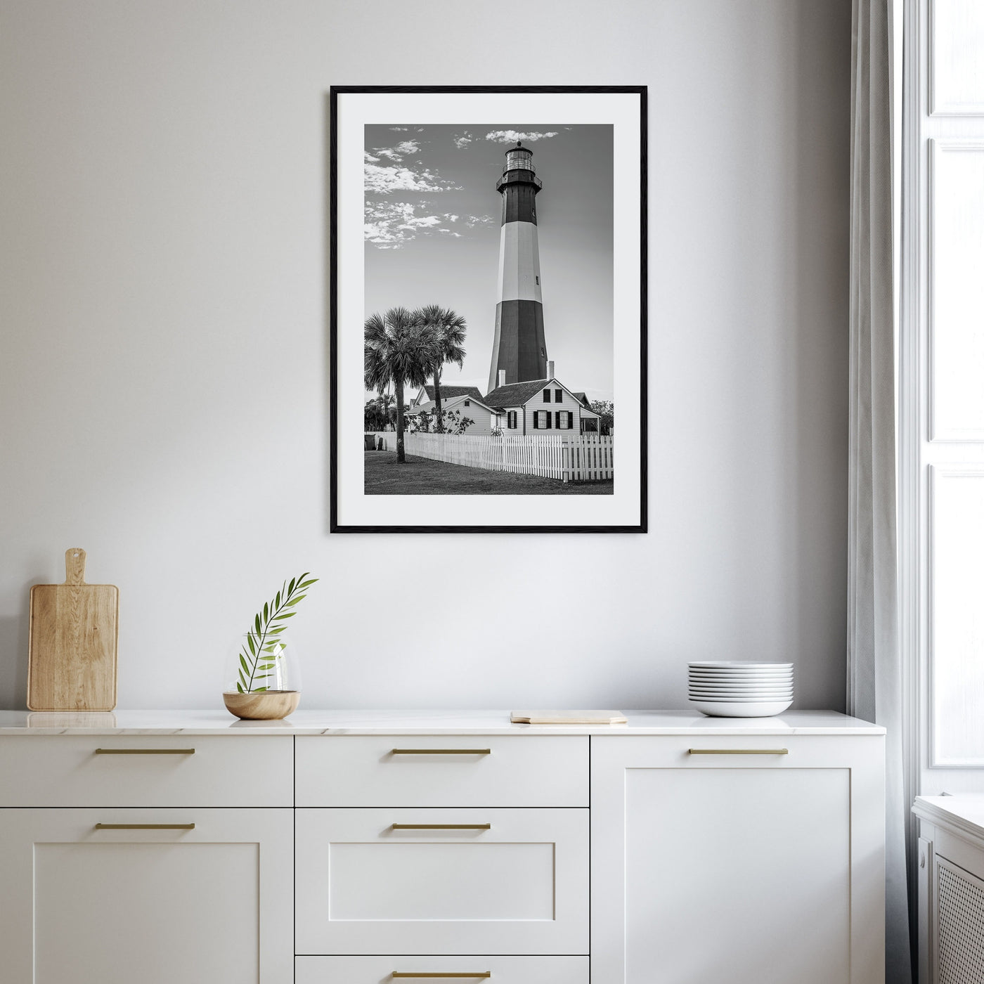 Tybee Island Photo B&W Poster