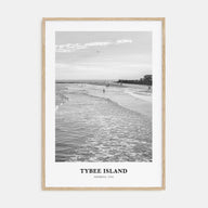 Tybee Island Portrait B&W Poster