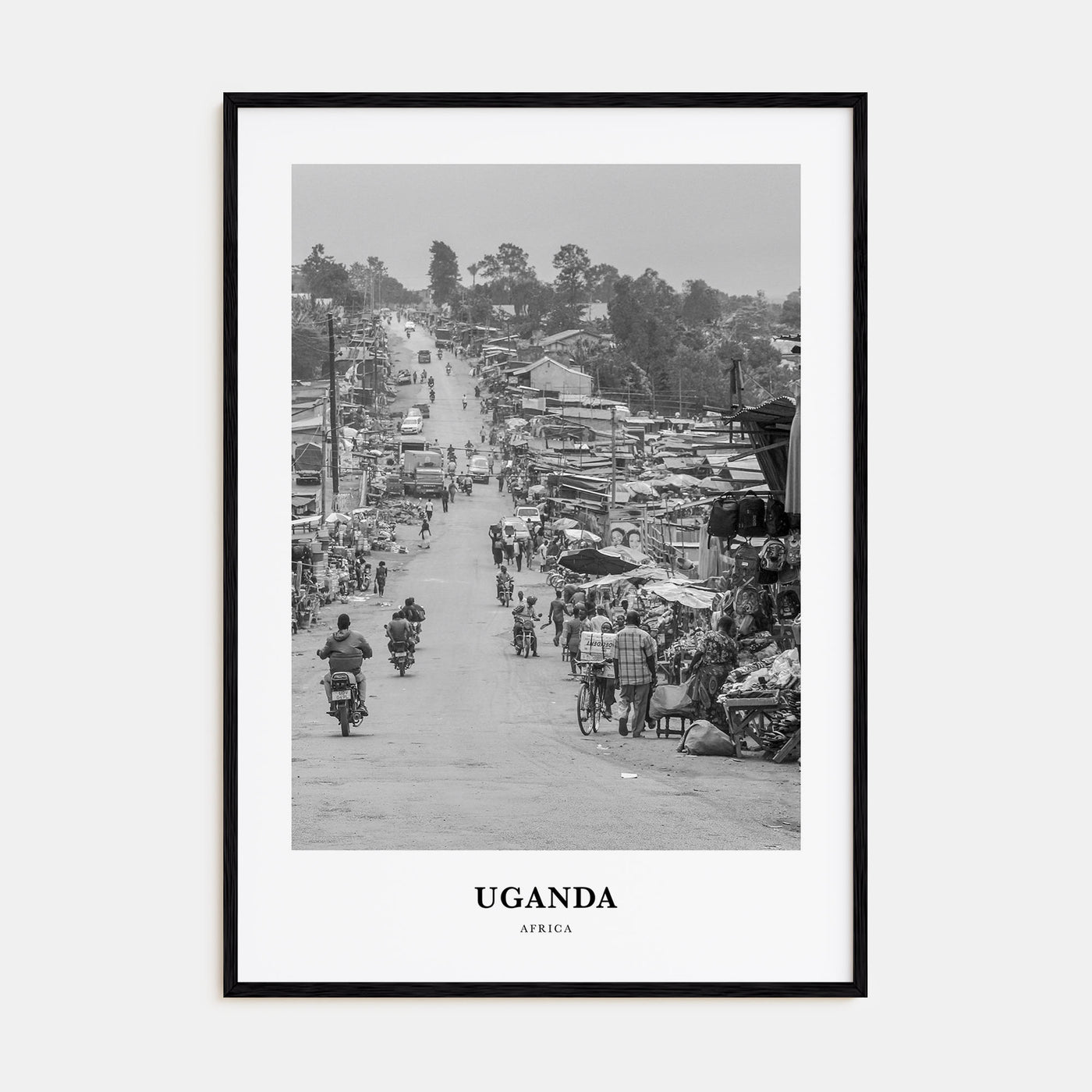 Uganda Portrait B&W Poster