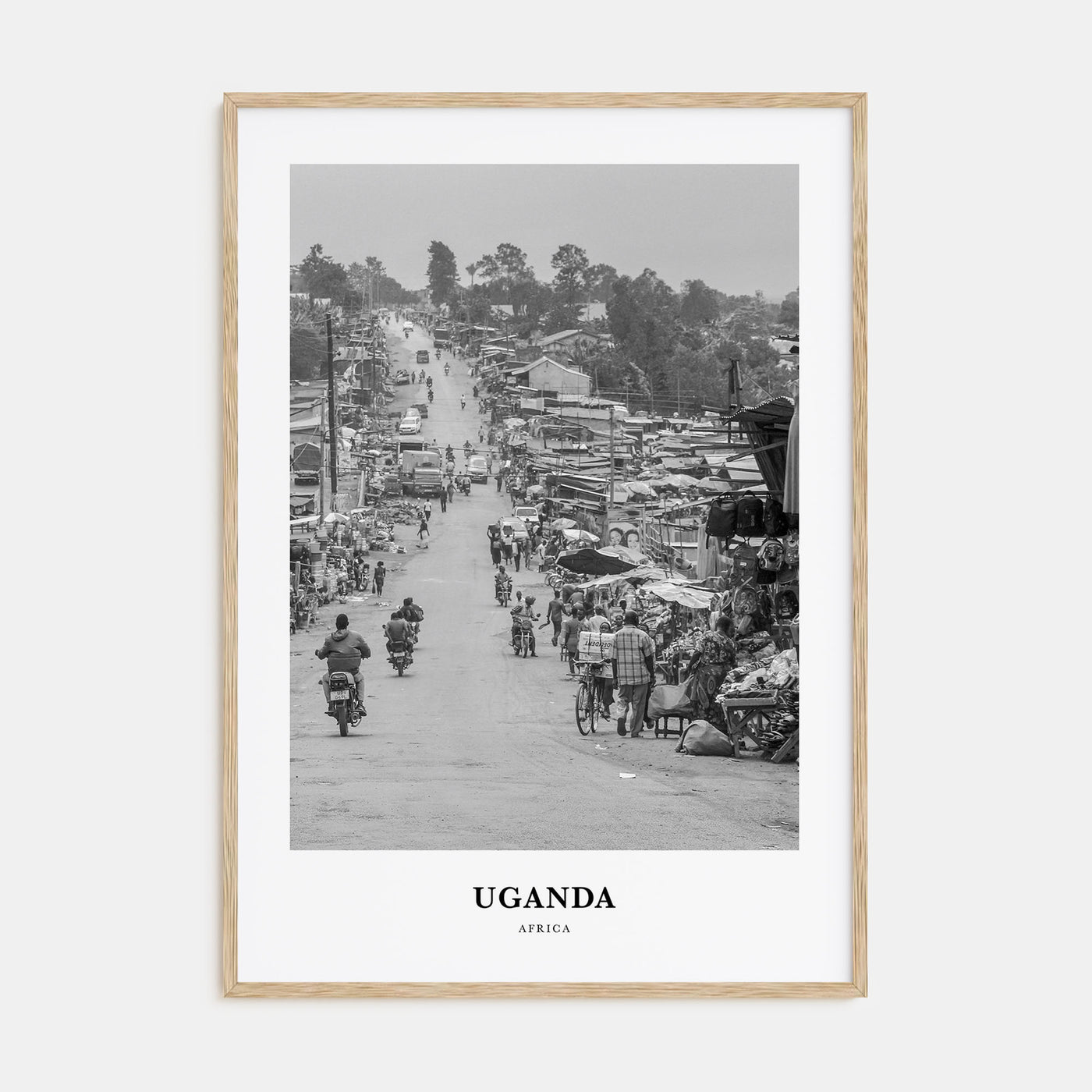 Uganda Portrait B&W Poster