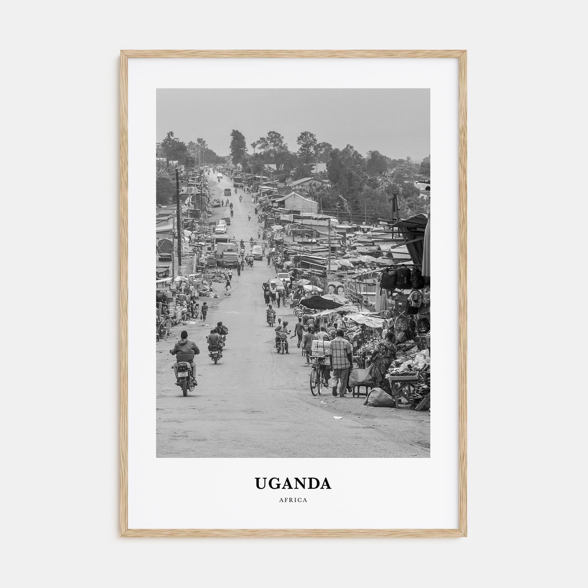 Uganda Portrait B&W Poster