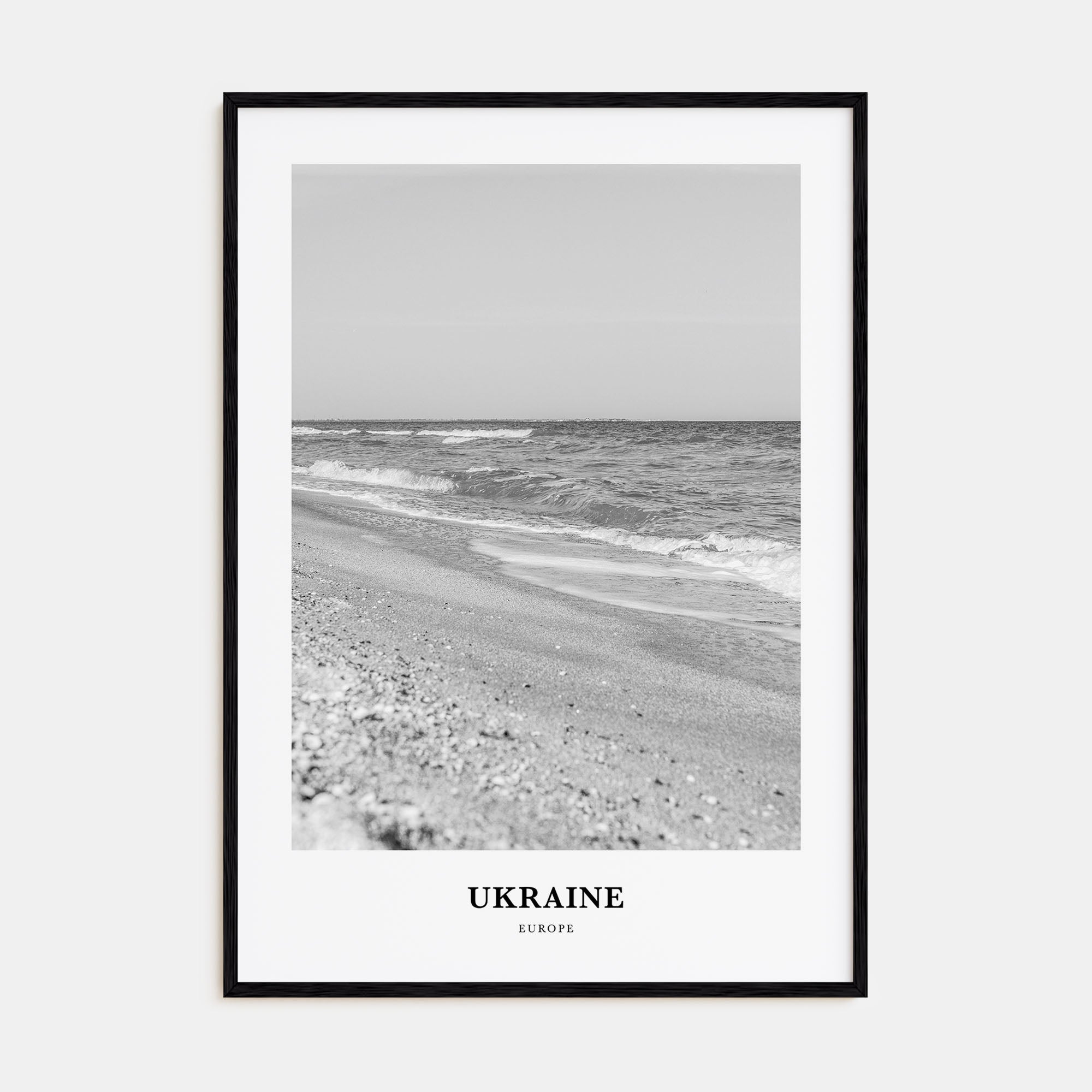 Ukraine Portrait B&W No 1 Poster