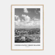 United States Virgin Islands Portrait B&W Poster