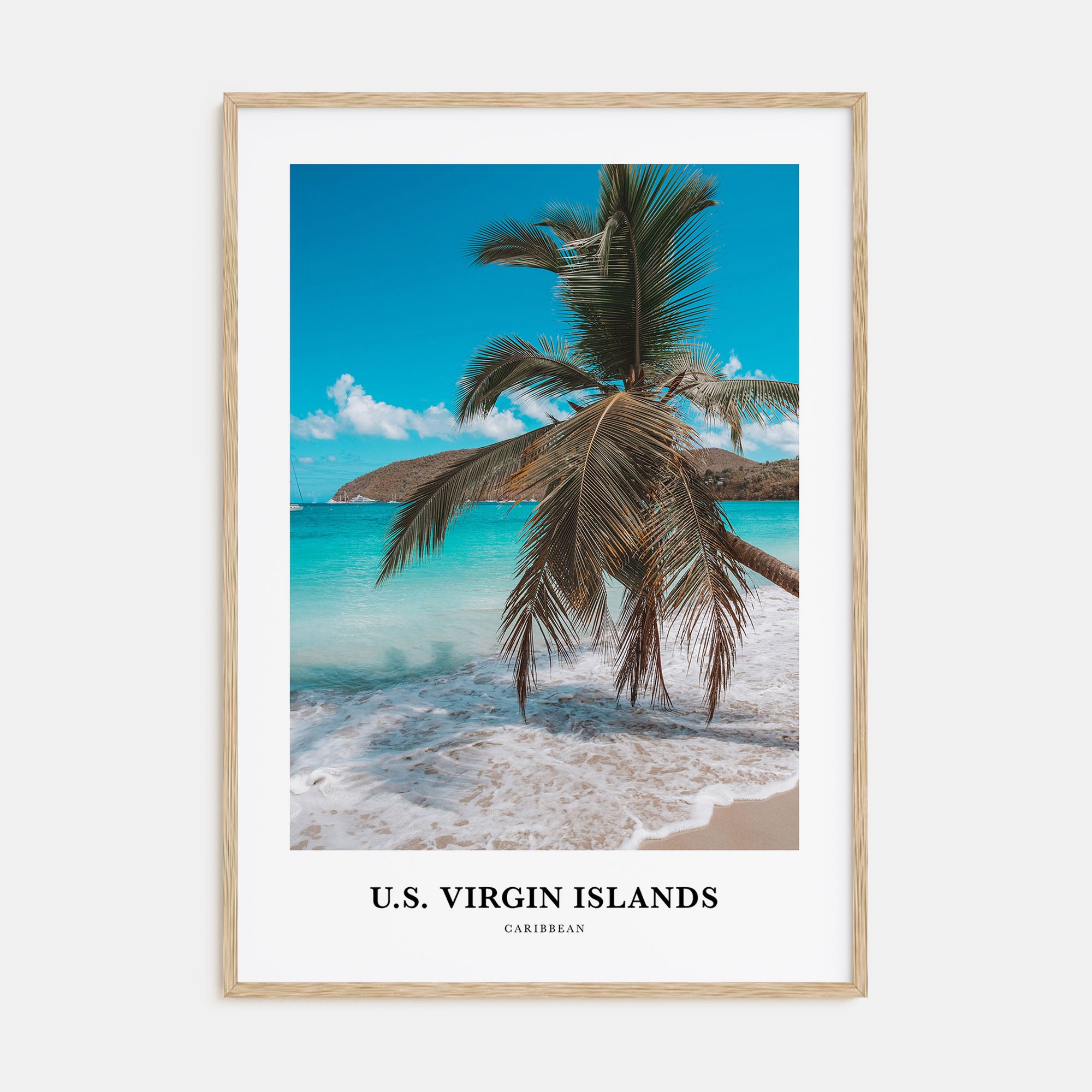 United States Virgin Islands Portrait Color Poster