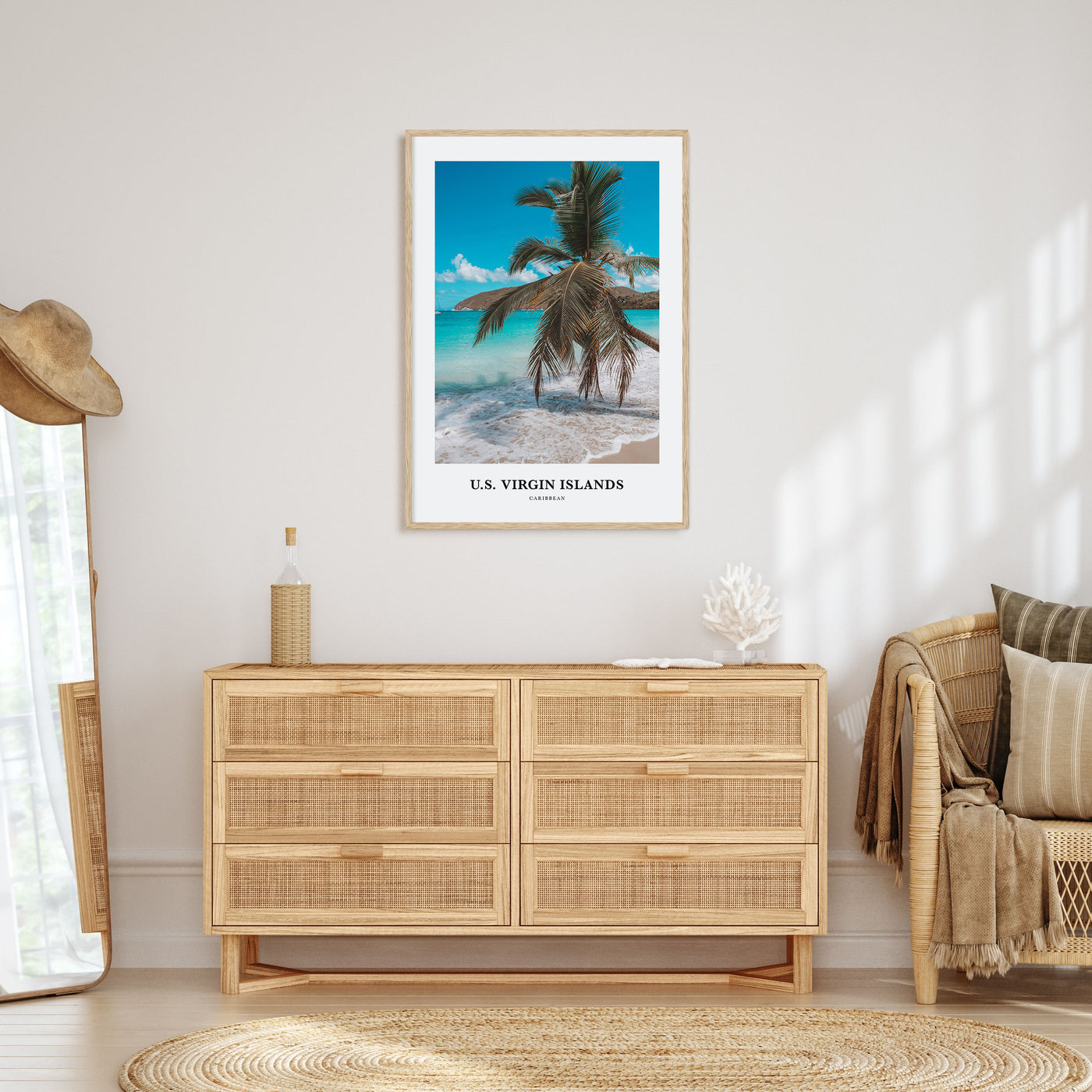 United States Virgin Islands Portrait Color Poster
